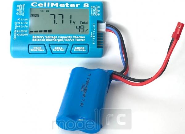 CellMeter 8, merač napätia batérií, tester jednotlivých článkov