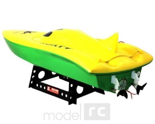 RC rýchlostný čln Volvo Racing 7002 Boat žltý