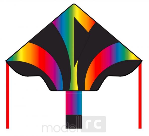 Šarkan Invento, Ecoline: Simple Flyer Radient Rainbow 120 cm, jednolanový
