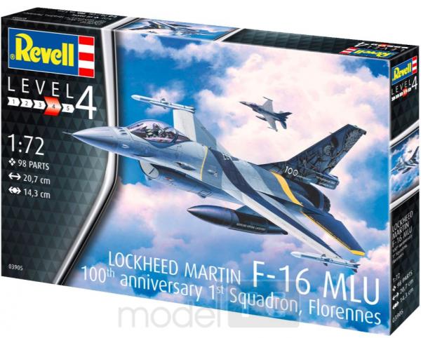 Plastikový model na lepenie Revell F-16 MLu 100th Anniversary Model Set 1/72, 63905