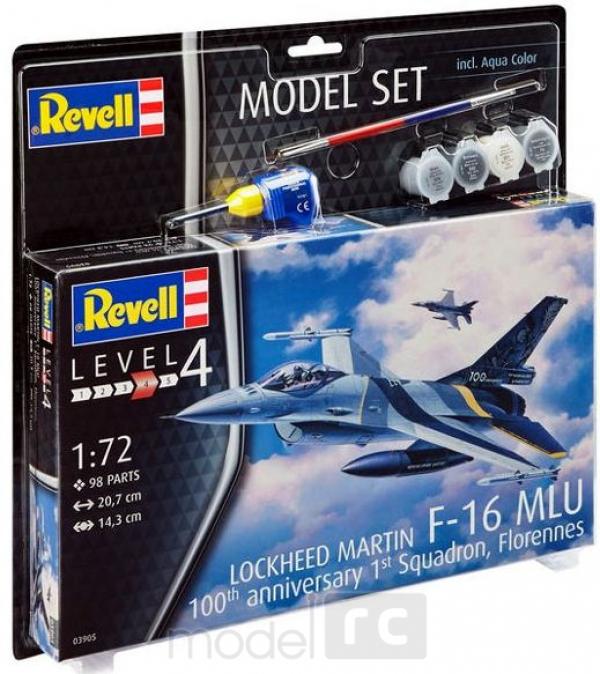 Plastikový model na lepenie Revell F-16 MLu 100th Anniversary Model Set 1/72, 63905