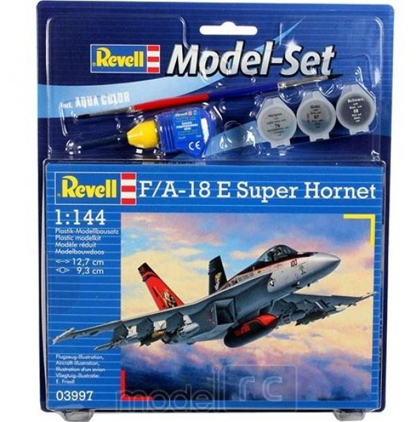 Plastikový model na lepenie Revell F/A-18E Super Hornet Model Set 1/144, 63997