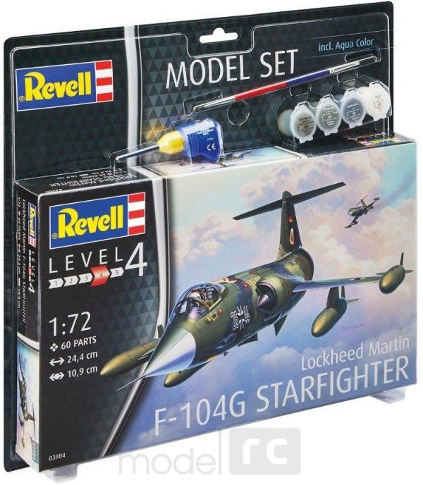 Plastový model Revell F-104 G Starfighter Model Set 1/72, 63904