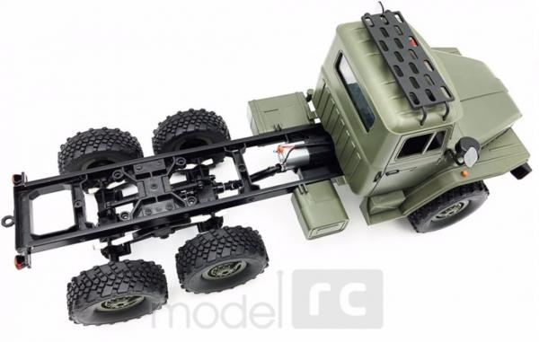 RC Vojenský nákladný automobil na diaľkové ovládanie WPL B-36, 6x6, 2.4GHz