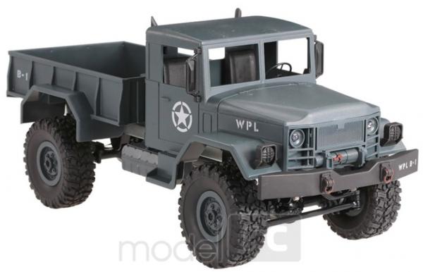 RC Vojenský nákladný automobil Army Truck WPL B-14, 4x4, 2.4GHz